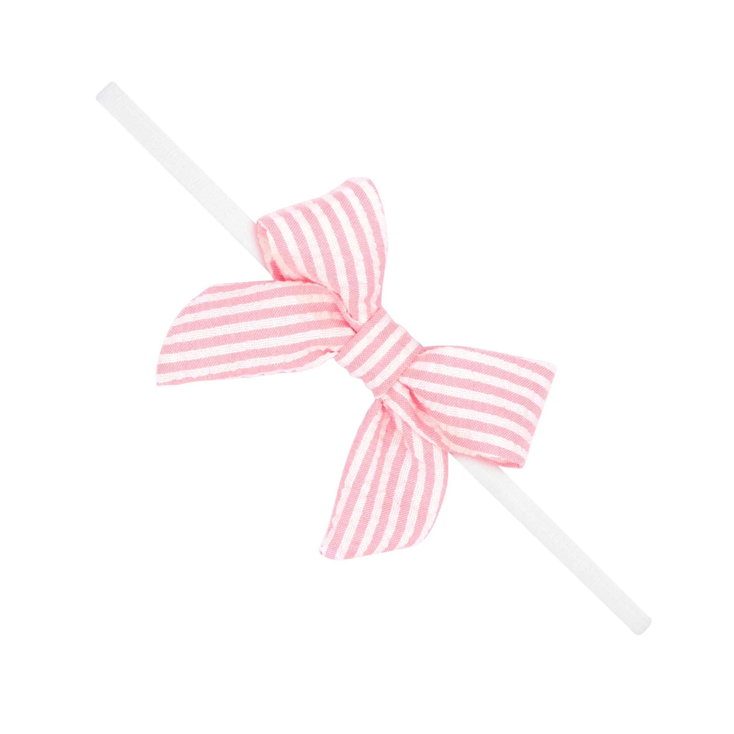 Pink Seer Sucker Headband