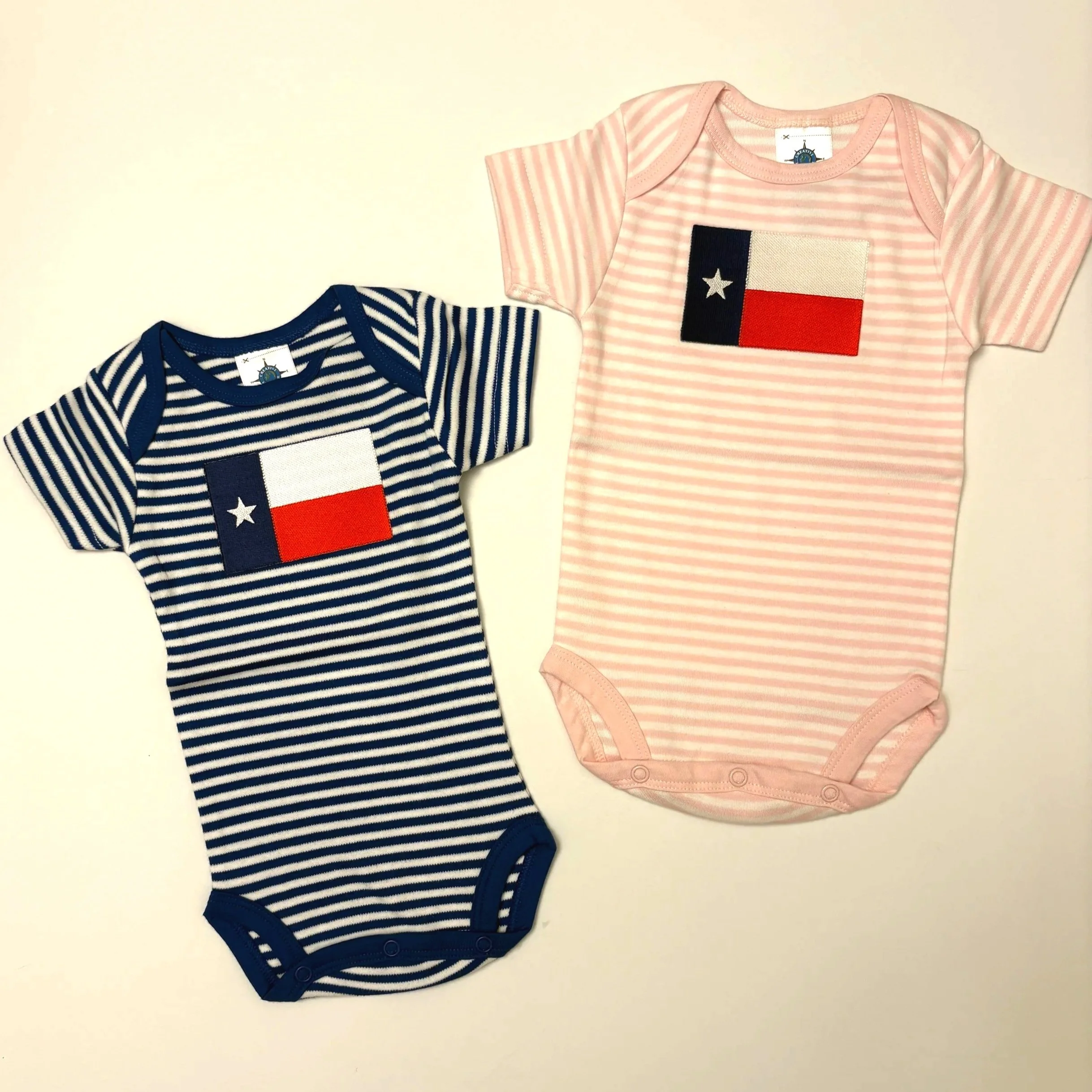 Texas Flag Striped Onesie