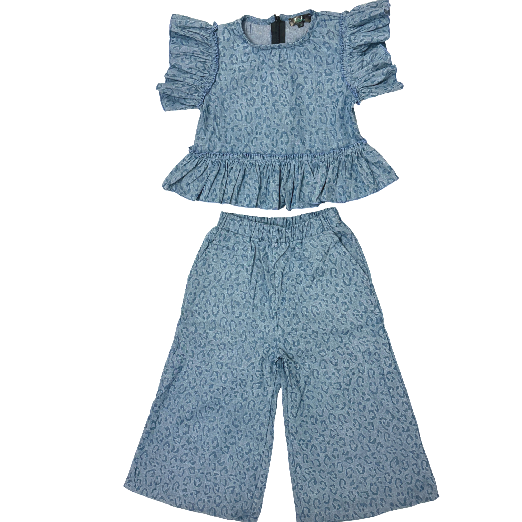 Denim Cheetah Set