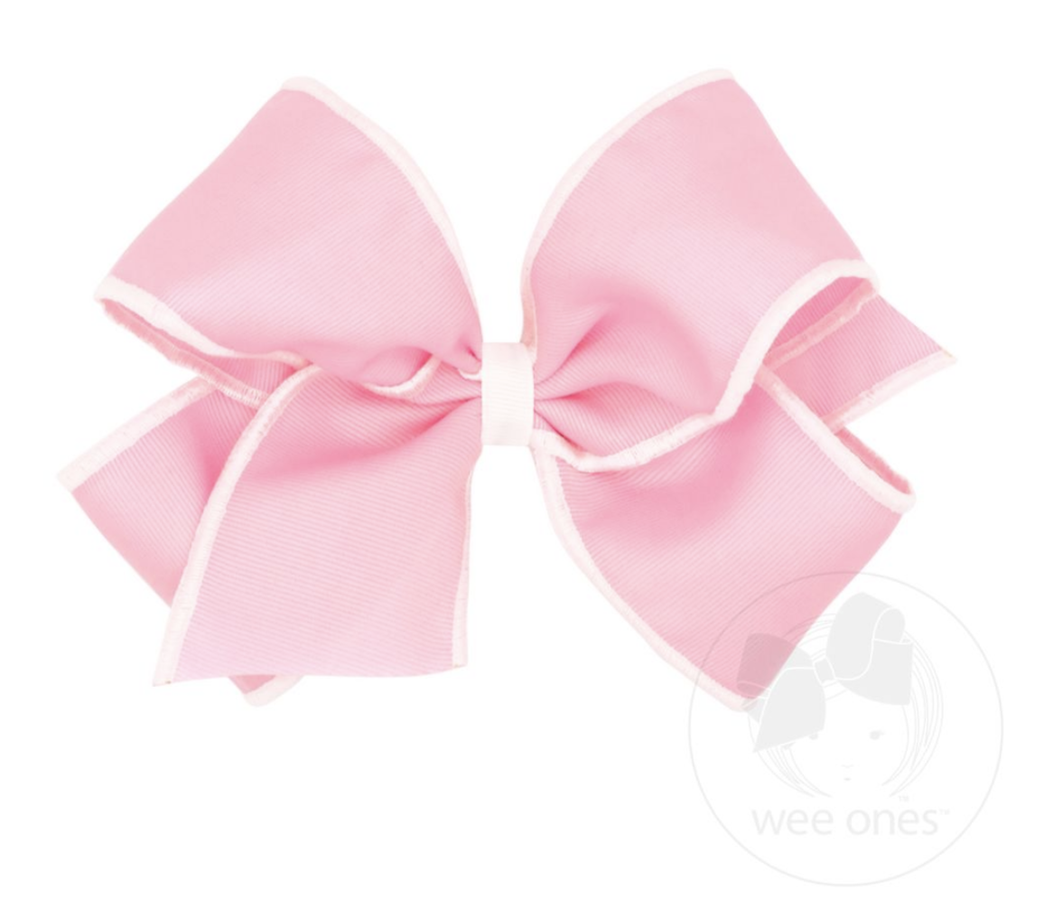Pink Bow Outlined