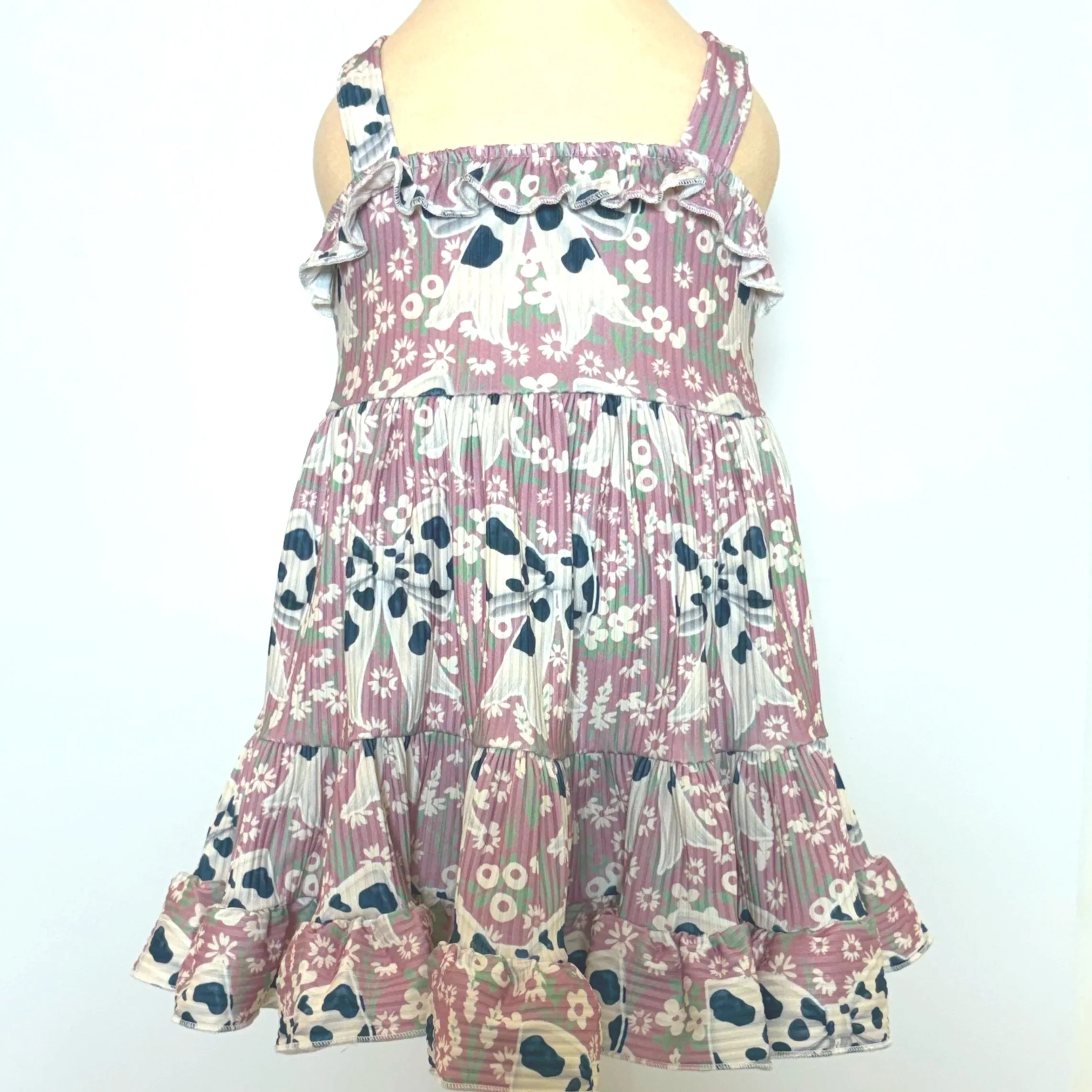 Cow Print Bow Dress