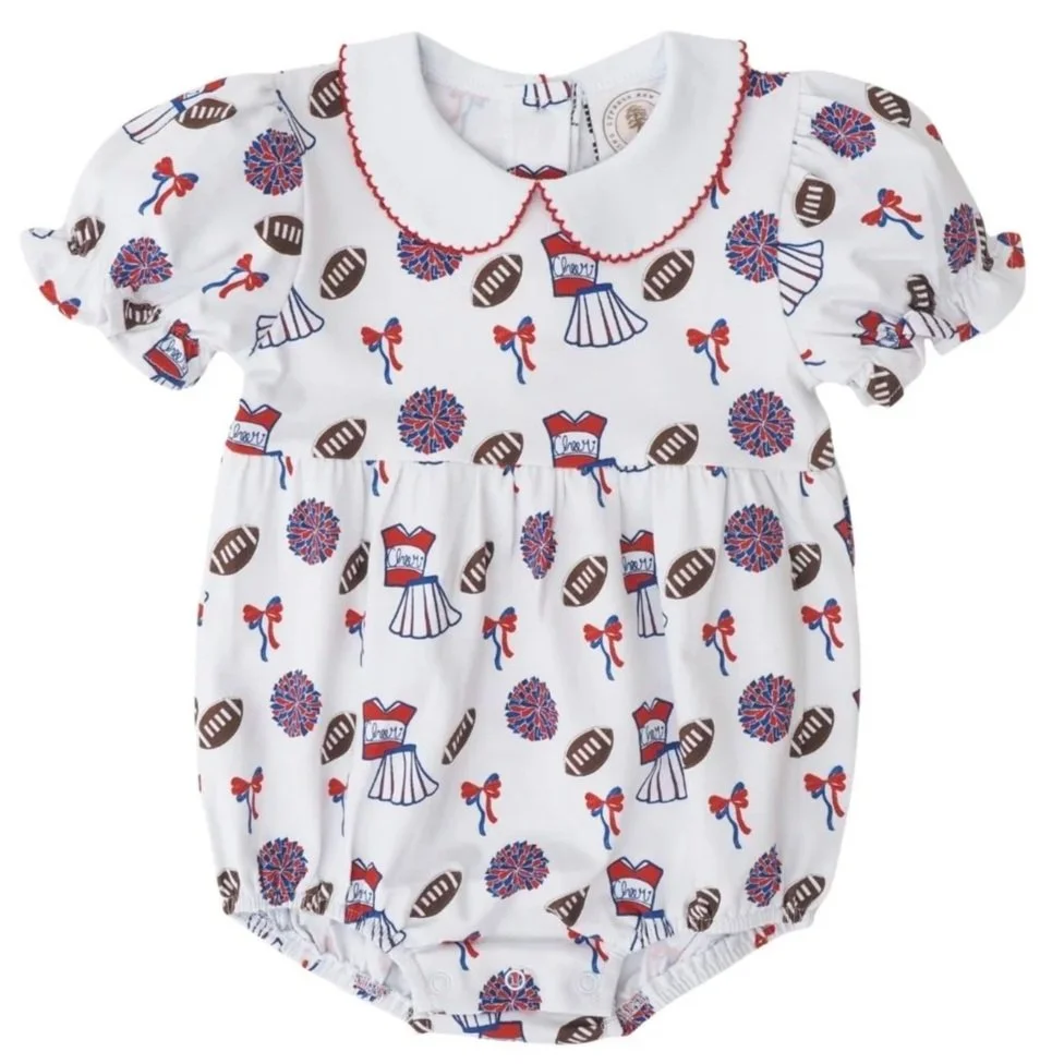 Cheer for Blue & Red Bubble