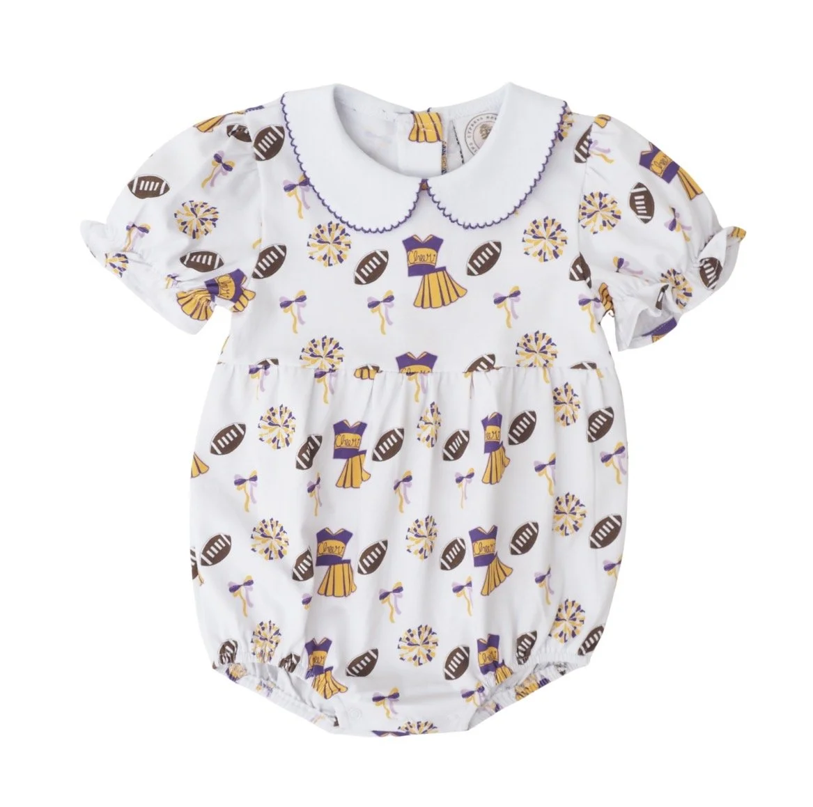 Cheer for Purple & Gold Bubble