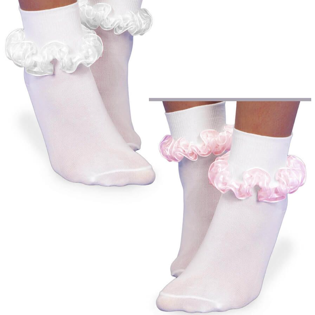 Ribbon Cuffed Socks