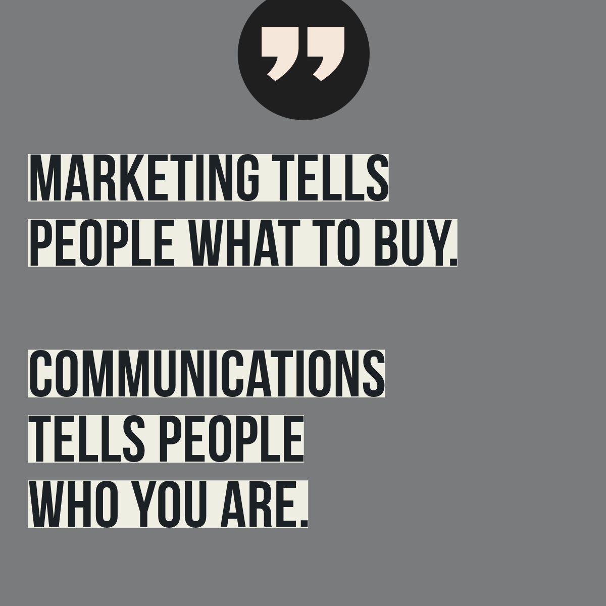 Communications vs Marketing: Why the Distinction Matters