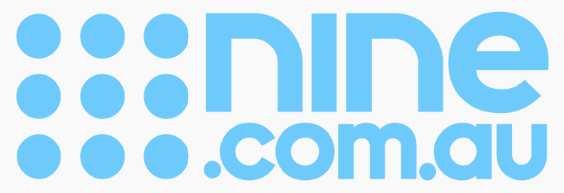 Logo with a dotted pattern and the text 'dine.com.au' in blue.