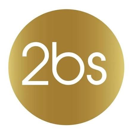 Gold circular badge with white text '2bS' in the center.