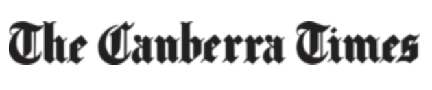 Logo of The Canberra Times newspaper in black text.