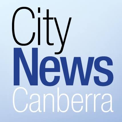 Logo of City News Canberra with black, blue, and white text on a light blue background.