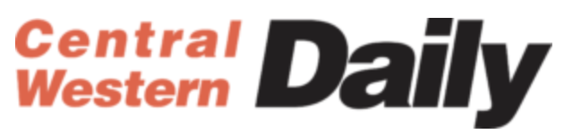 Logo of the Central Western Daily newspaper.