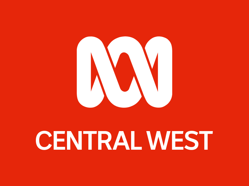 The image shows the logo of the Australian Broadcasting Corporation (ABC) with a red background and white text that reads "CENTRAL WEST."