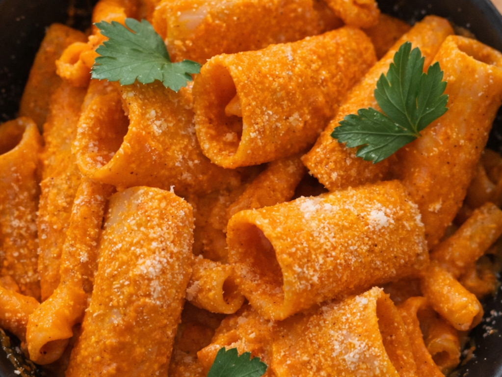 Spicy Roasted Garlic Bomba Vodka Pasta