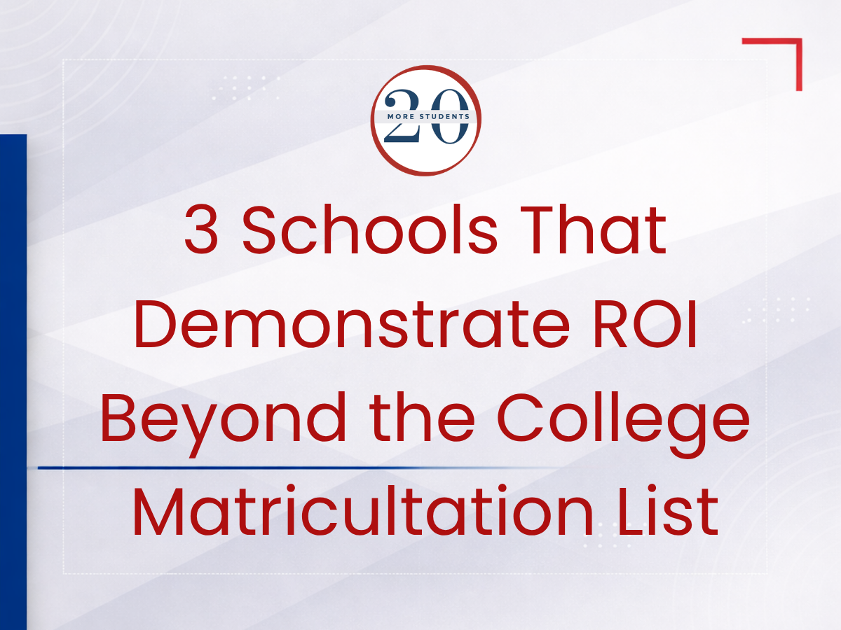 3 Schools That Demonstrate ROI Beyond the College Matricultation List