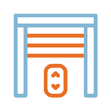 electric roller shutters icon