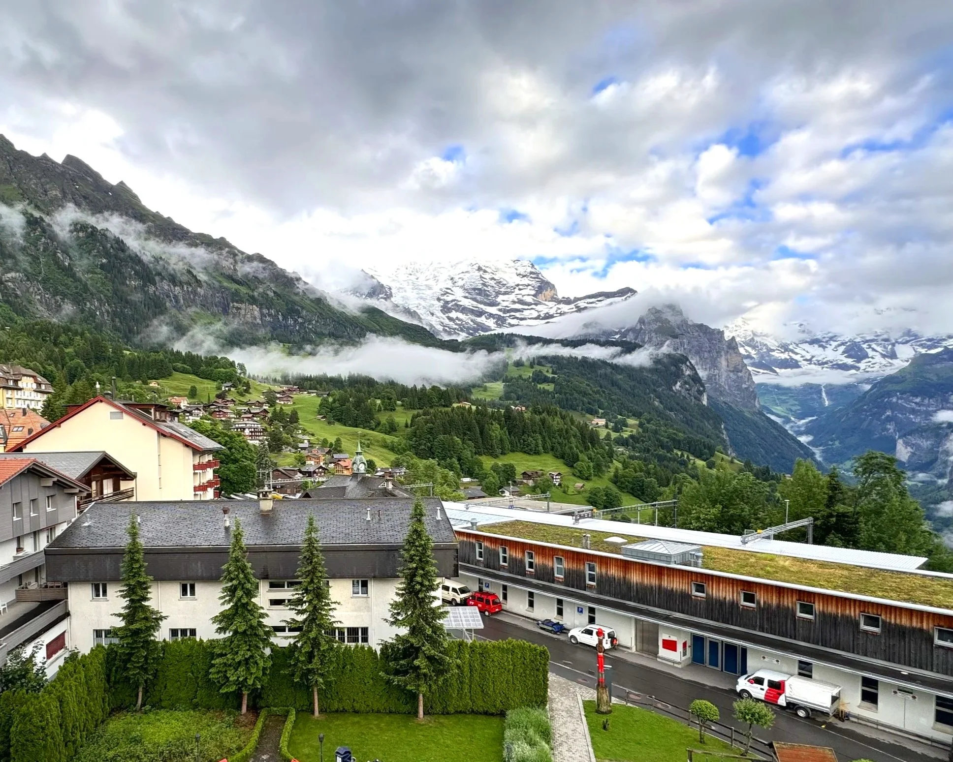 View from our room at Arenas Resort (right).