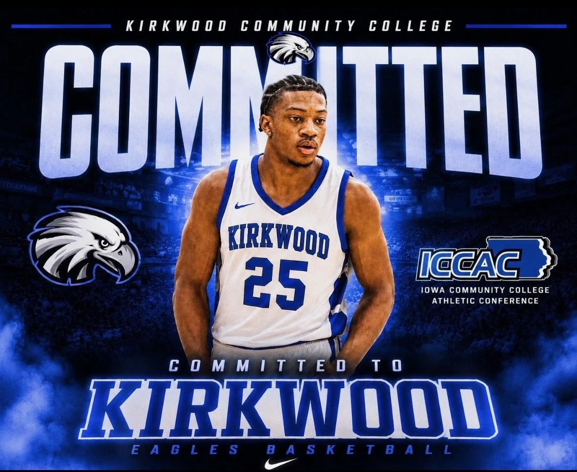 Joshua Mbick, 6'6 W/F at NJCAA D2 Kirkwood University - Native of the UK