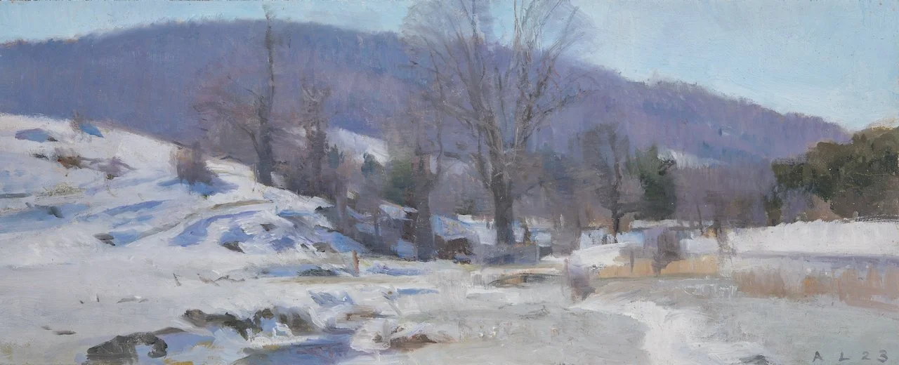 Pembroke, VA 2023 7" x 17" oil on panel