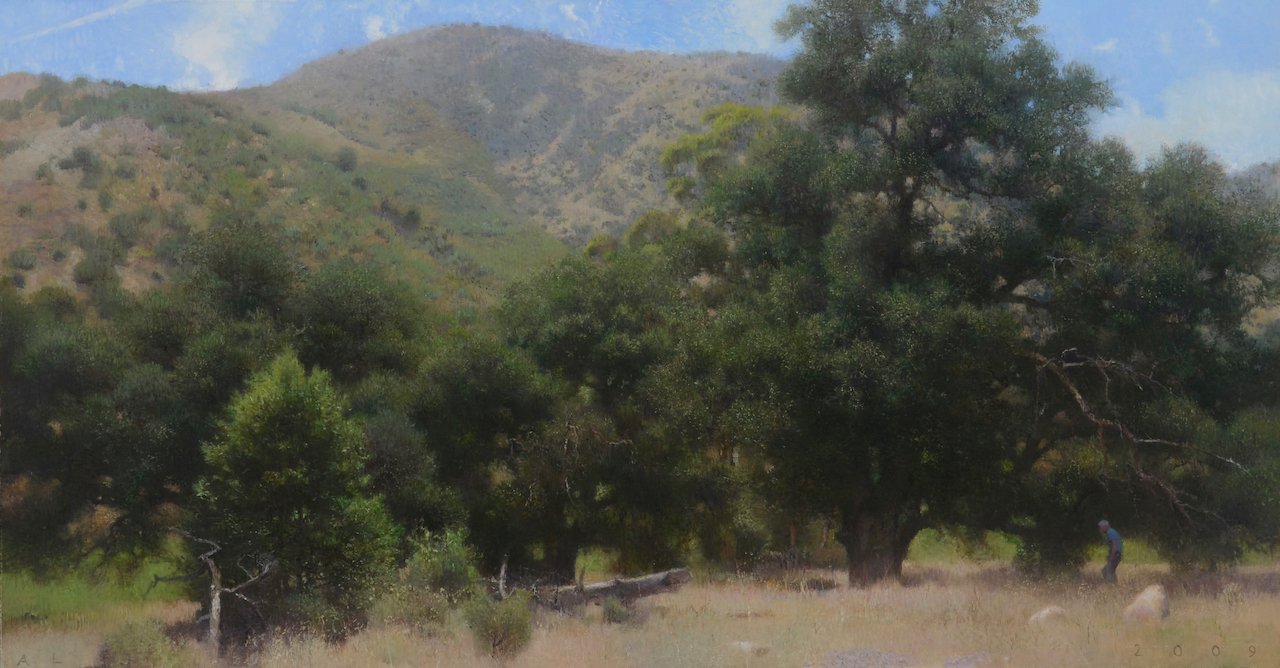 Three Oaks 2011 32" x 61" oil on canvas