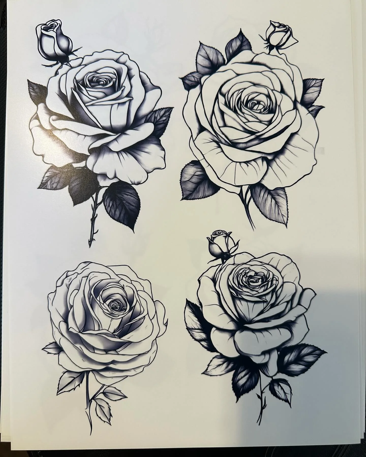 I have a bunch of new flash available and Im working on more! All designs shown are original and designed in a fairly minimal black and gray style. I usually just design stencils to leave options and interpretation a little more open so trying someth