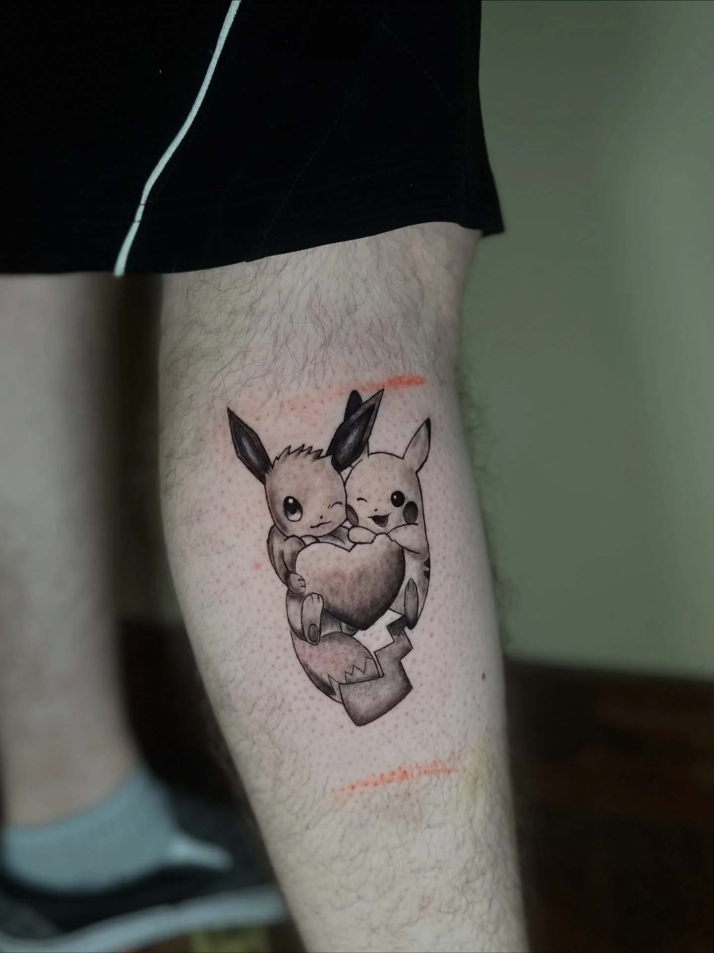 Forgot to post this from a couple days ago &mdash; a fun project doing some black and grey Pok&eacute;mon matching tattoos. Always a good time working on pieces like these!

#blackandgreytattoo #pokemontattoo #matchingtattoos #fortcollinstattooartist