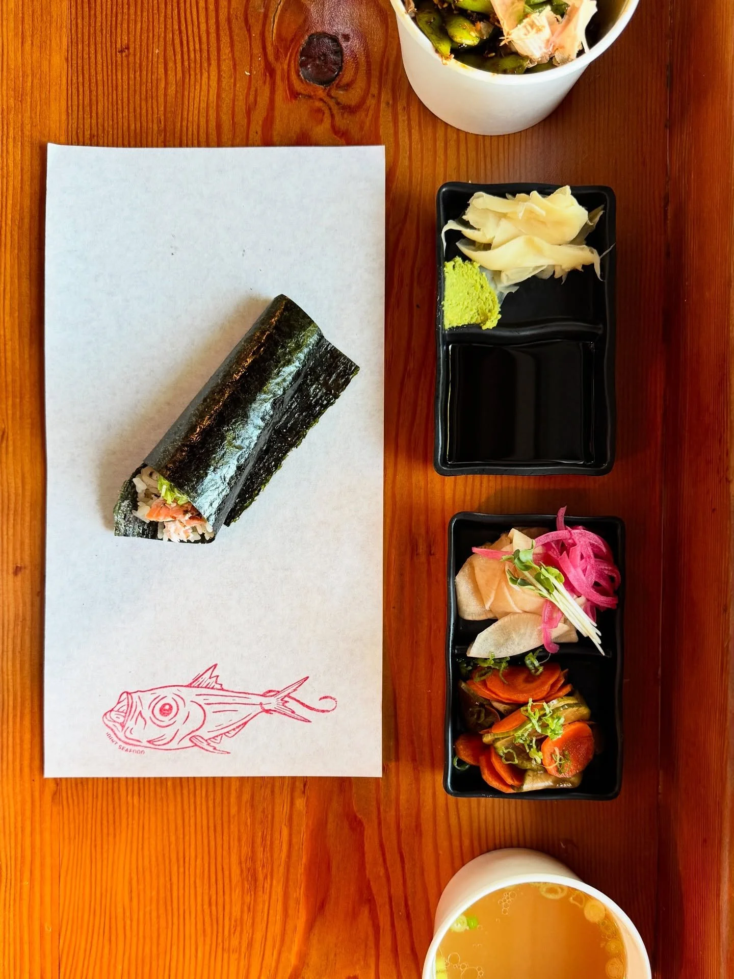 Today&rsquo;s craving: Handrolls &amp; all the sides 

#handrolls #temaki #dryagedfish #uoichiba