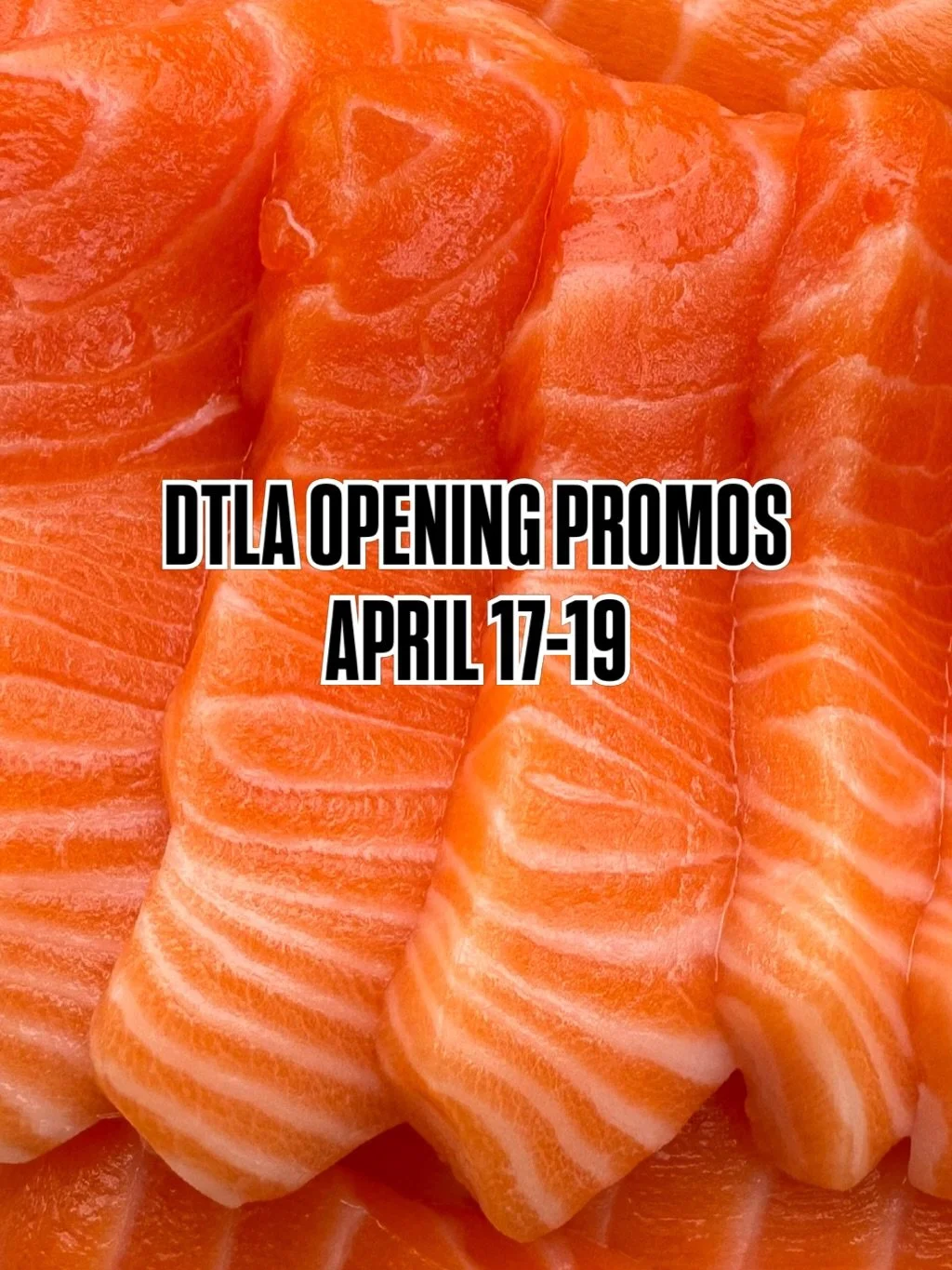 DTLA OPENING PROMO / this Friday - Sunday (April 17 - 19) 

🐟 @jointseafood buy one mori mori box get one @orakingsalmon mori mori free!
🍣 @uoichiba.la customers receive a complimentary cup of fish bone stock or fish bone miso soup 🥣
☕ BOGO on all
