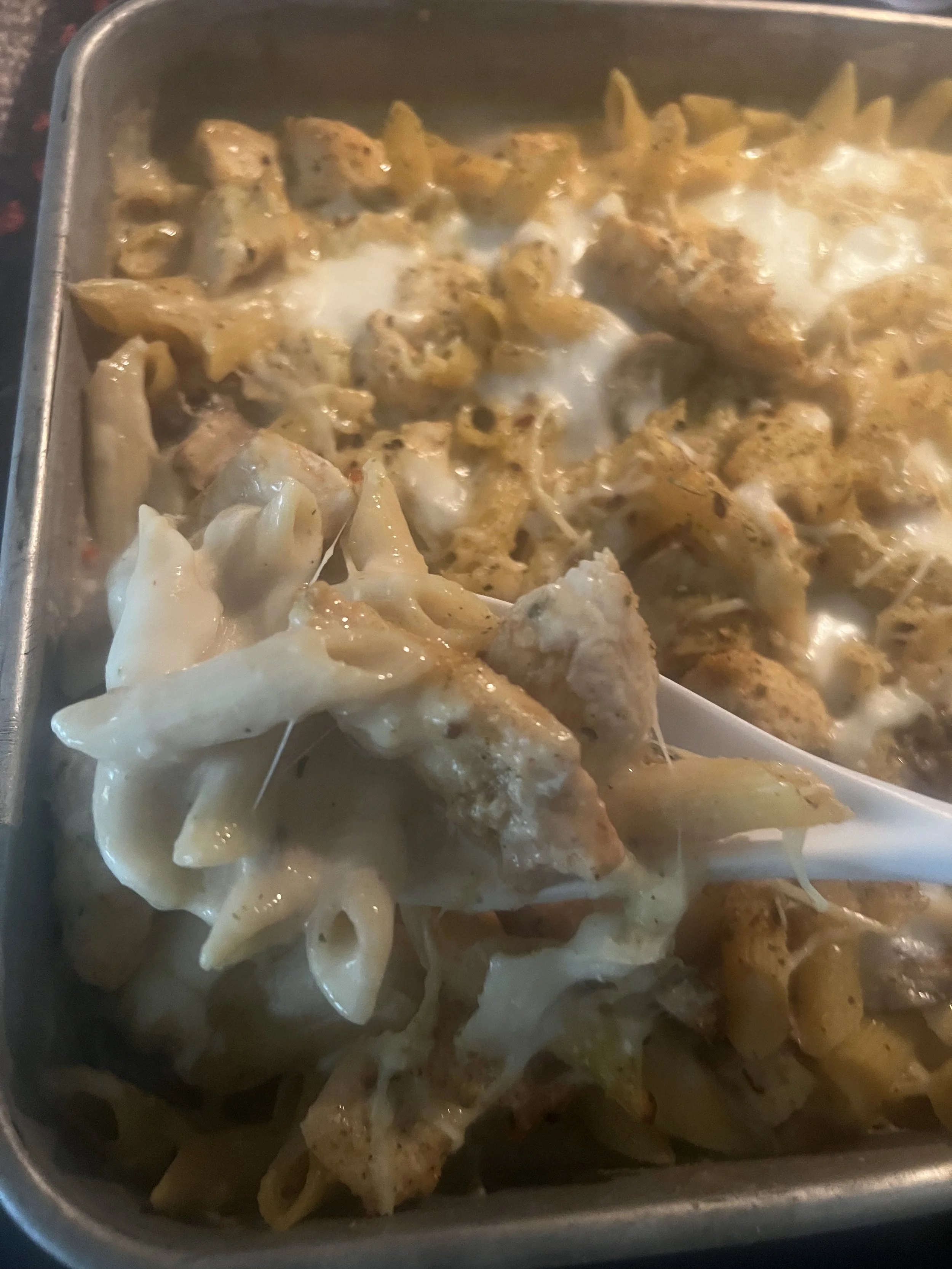 Kayla’s Client Kitchen: Chicken Alfredo Bake