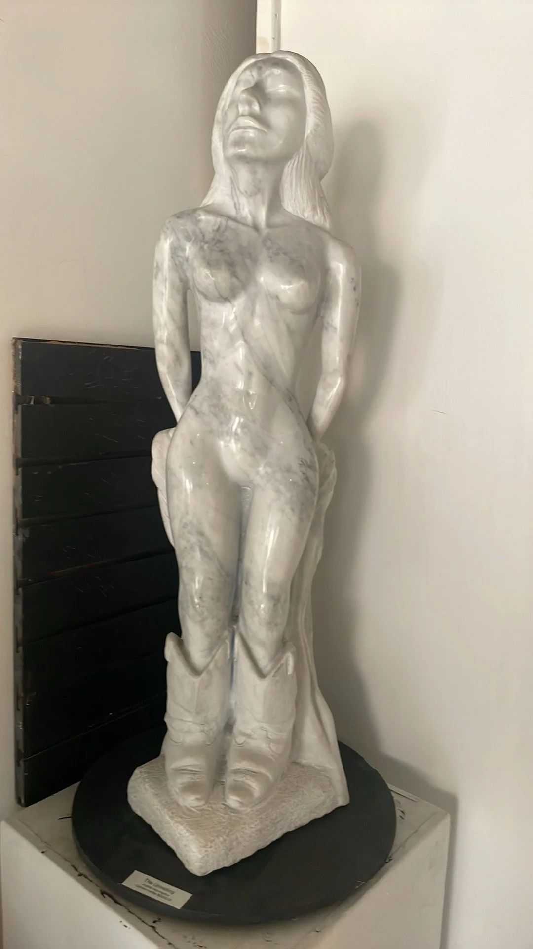 The Unveiling: Carrara Marble 
Size: 12"LX14"WX30"H