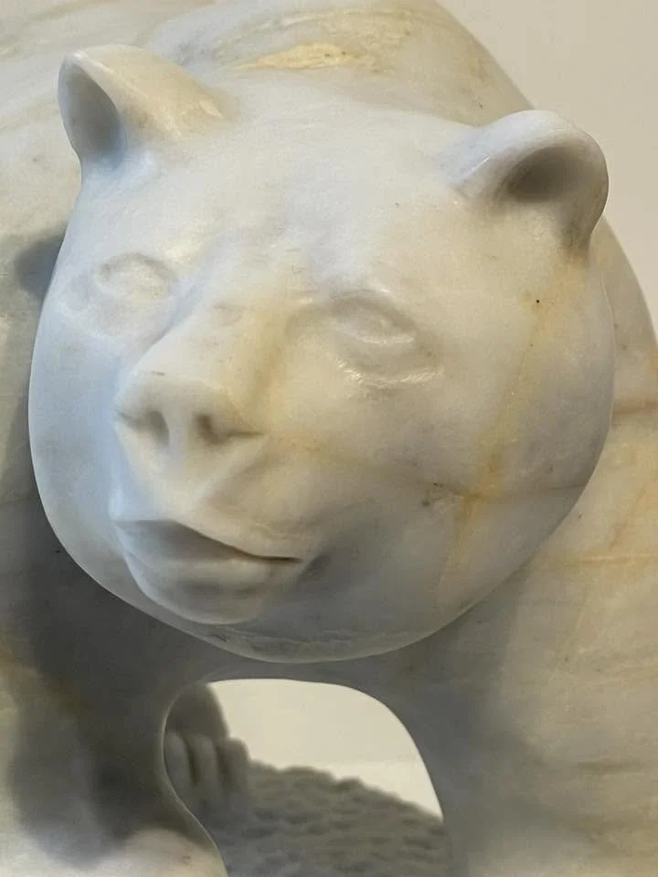 Sacred Spirit Bear: Malakwa Marble 
Size: 8'LX6"WX7"H