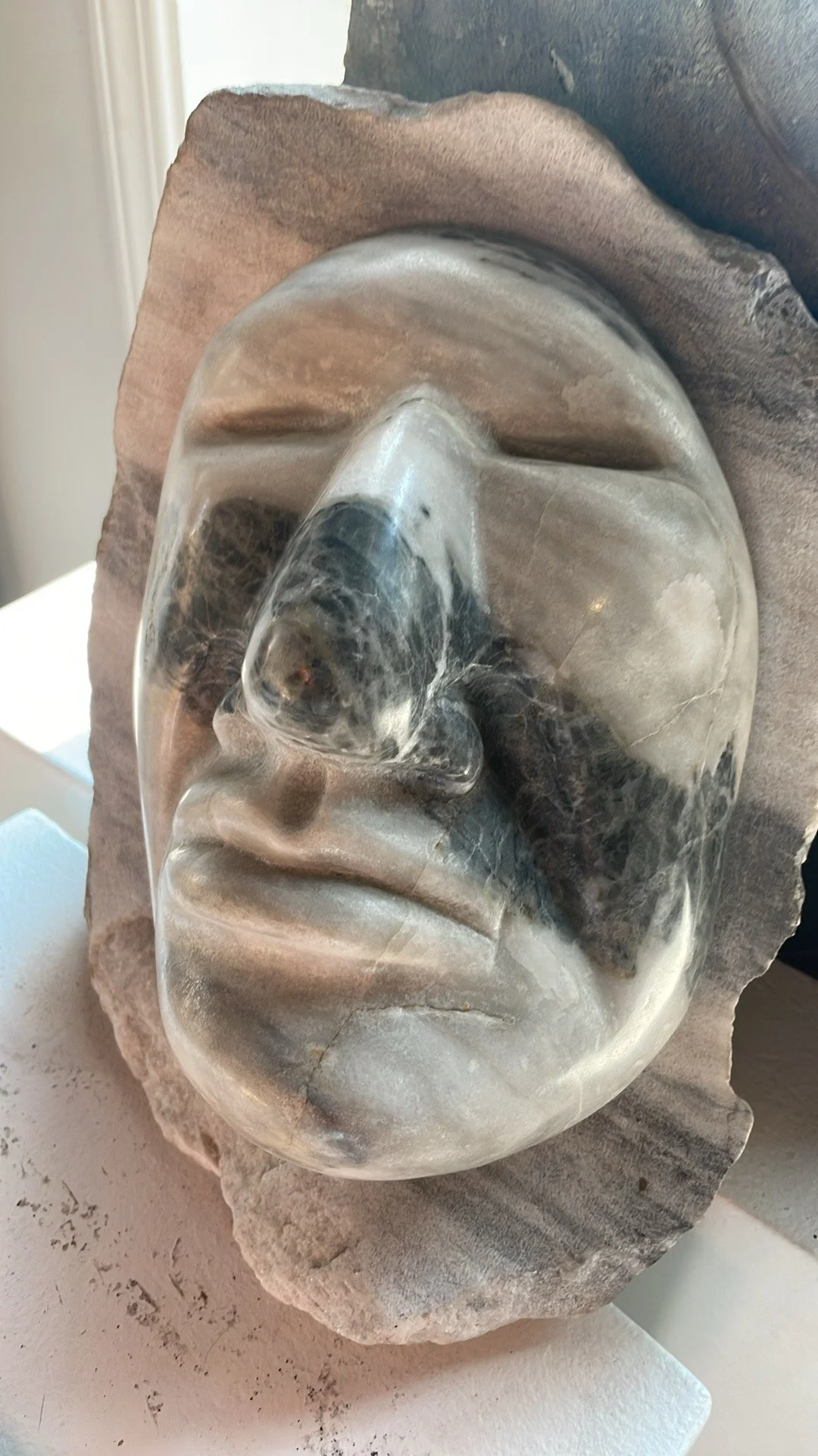 Mask of Ego: Galena Bay Marble
Size:10"Lx7"Wx10"H