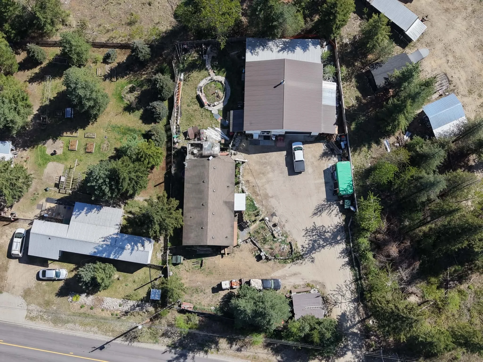 Birds eye View of entire property