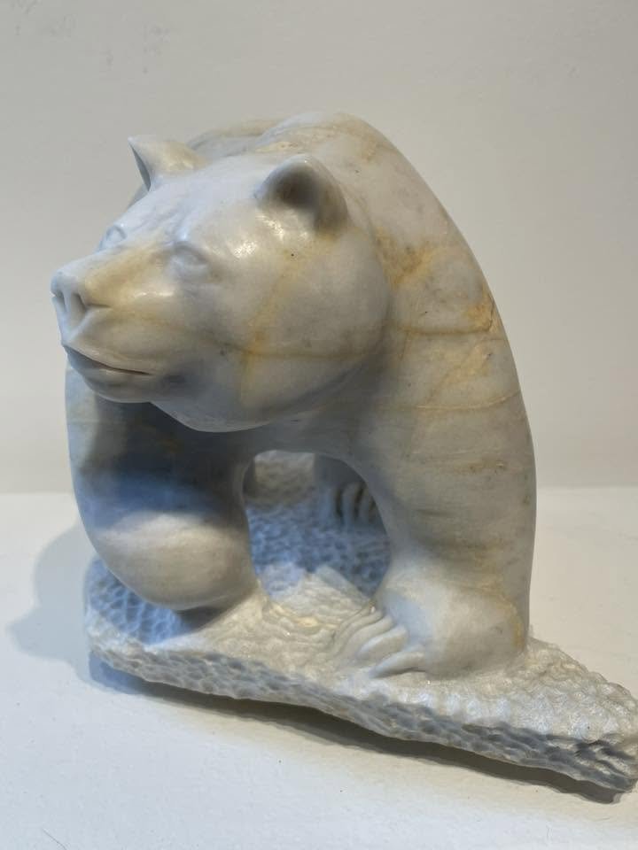 Sacred Spirit Bear: Malakwa Marble 
Size: 8'LX6"WX7"H