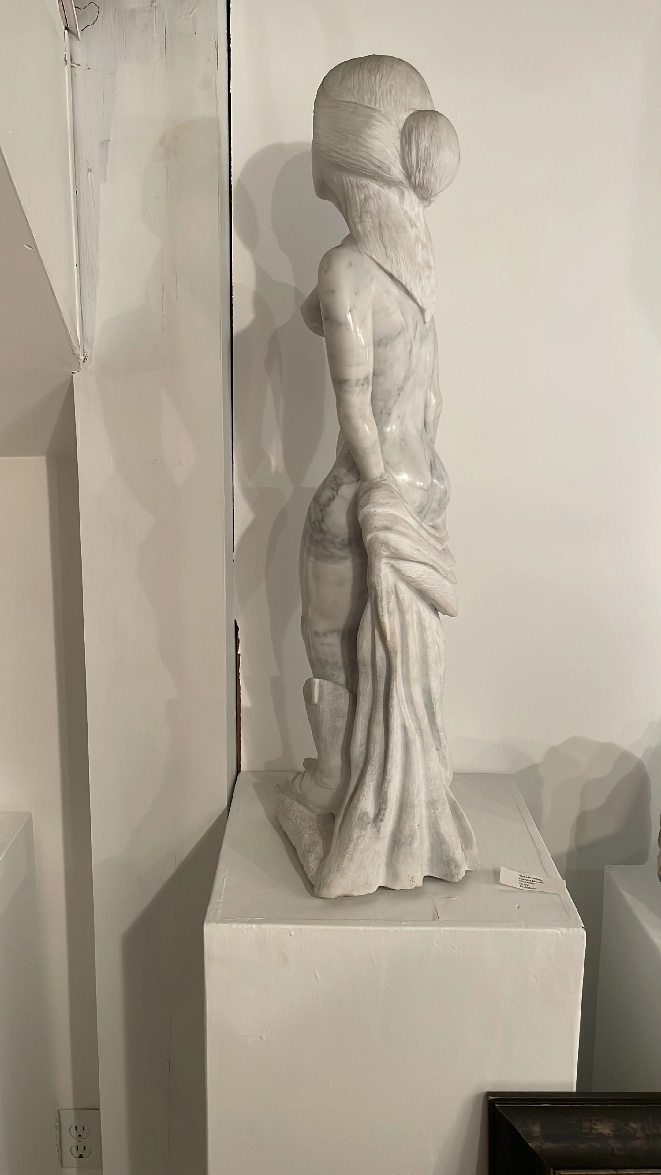 The Unveiling: Carrara Marble 
Size: 12"LX14"WX30"H