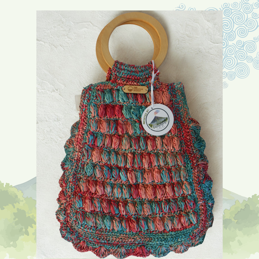 Rhea Bag (Turquoise, Orange and Hot Pink)