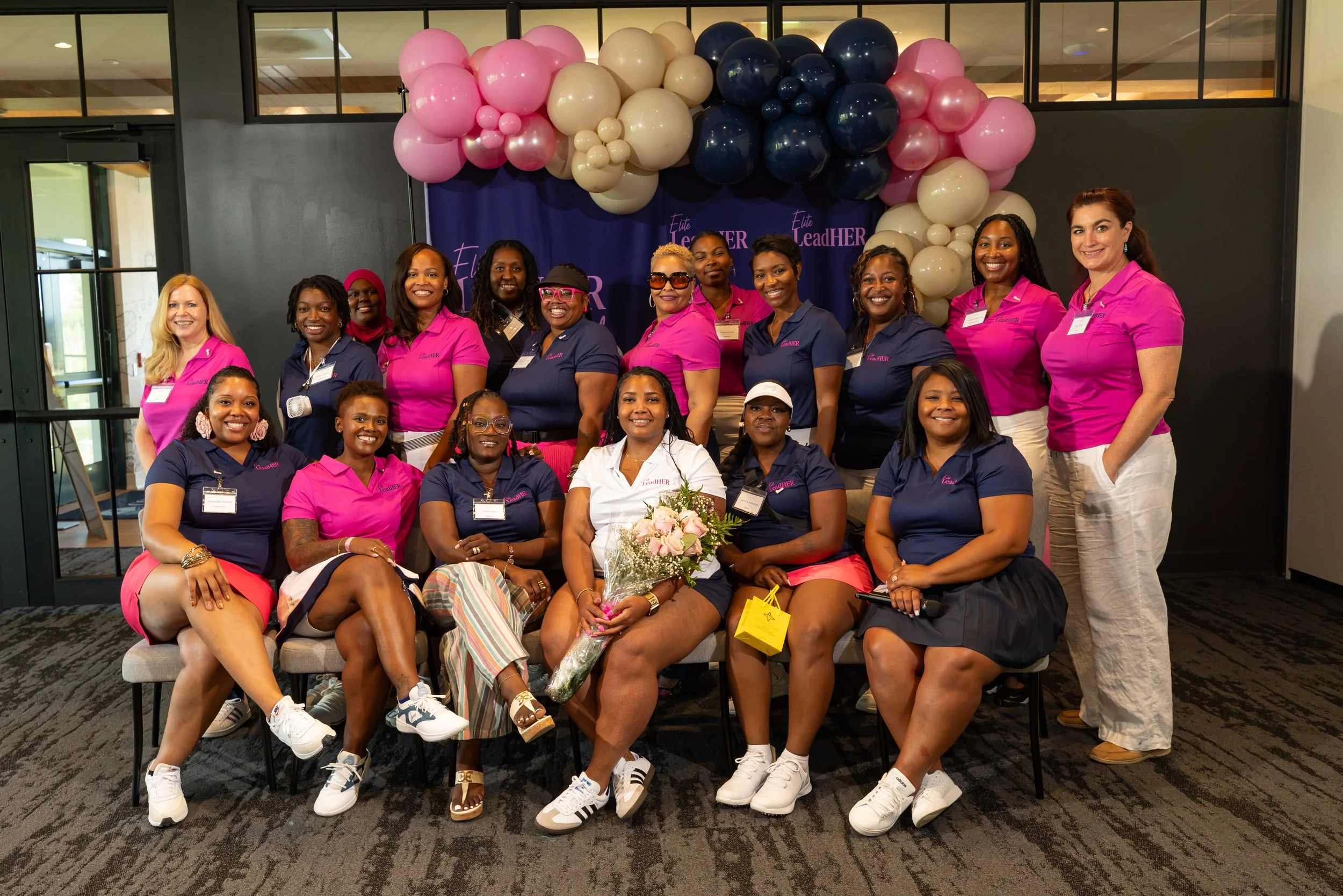 Elite LeadHER Circle members gathered at the one-year celebration