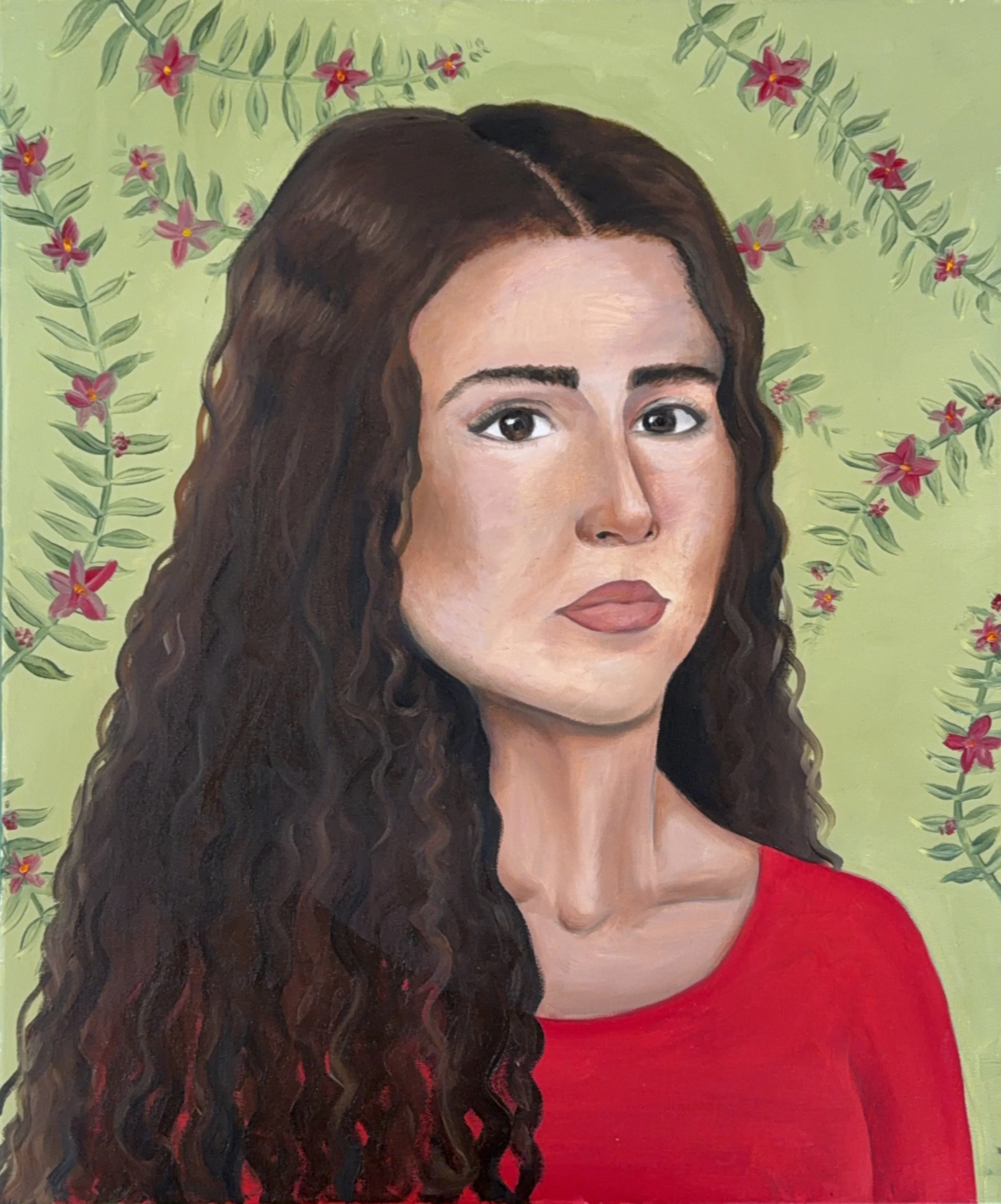 Self Portrait No.2, 2026. Oil on canvas, 24x20" (60.9x50.8 cm). Palette Art Studio (Cheshire, CT)