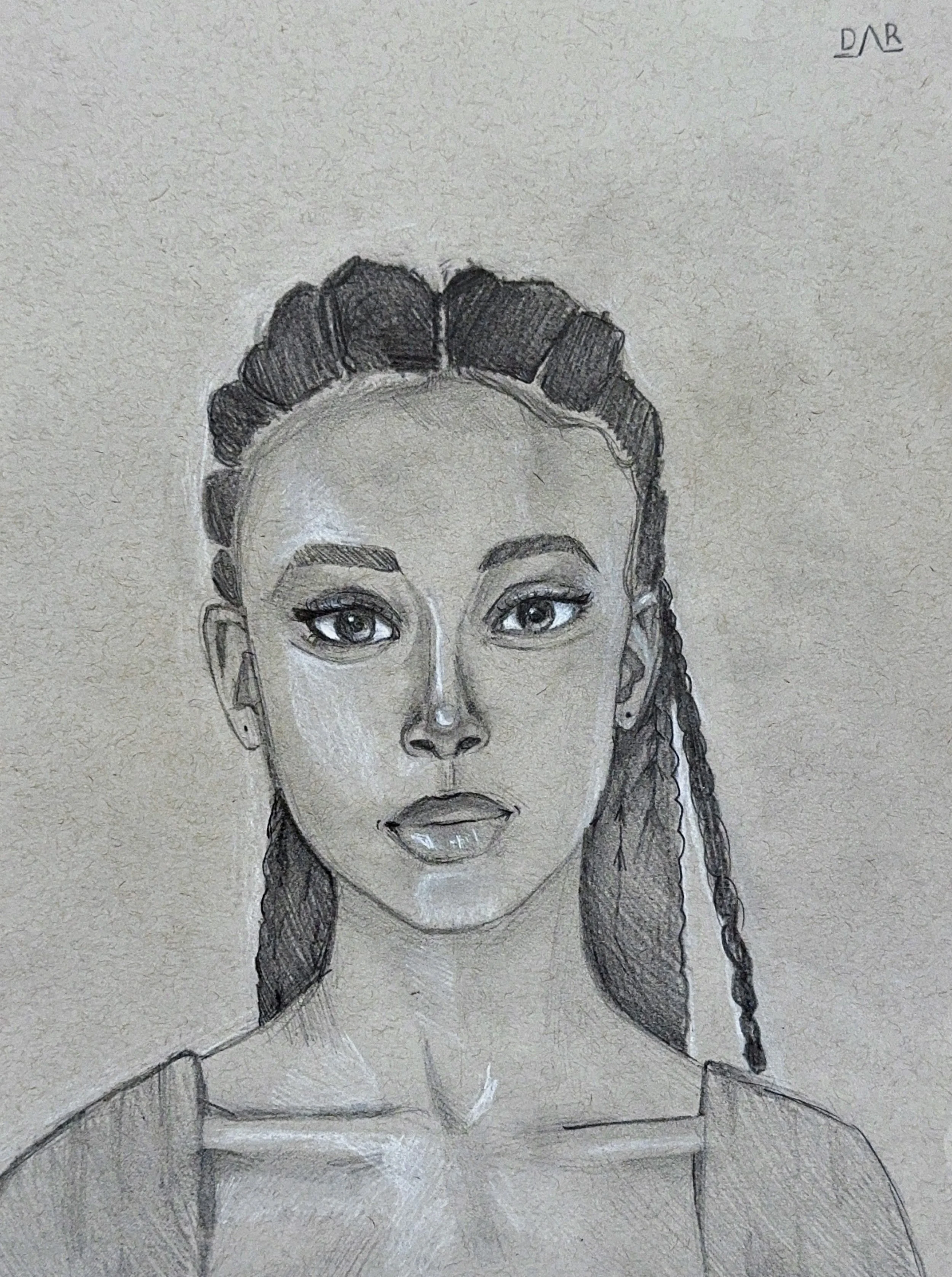 Portrait No. 2, 2024. Graphite on paper, 12x9" (30.5x22.8 cm). Lyme Academy of Fine Arts (Old Lyme, CT)