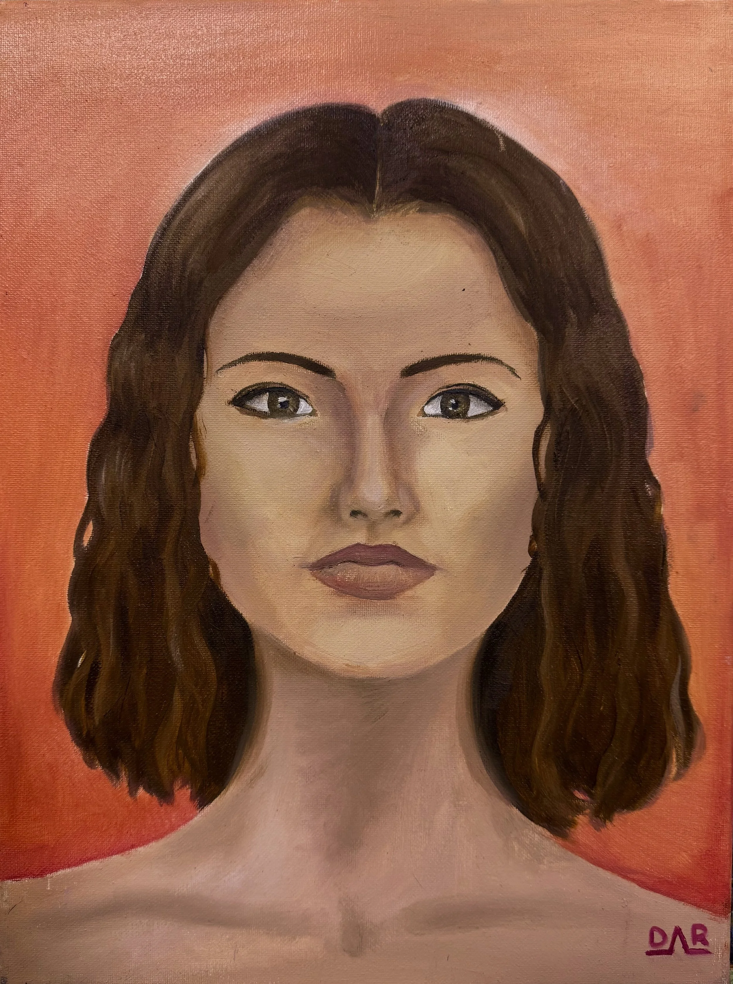 Coral Reflection, 2025. Oil on canvas, 16x12" (40.6x30.5 cm). Palette Art Studio (Cheshire, CT)