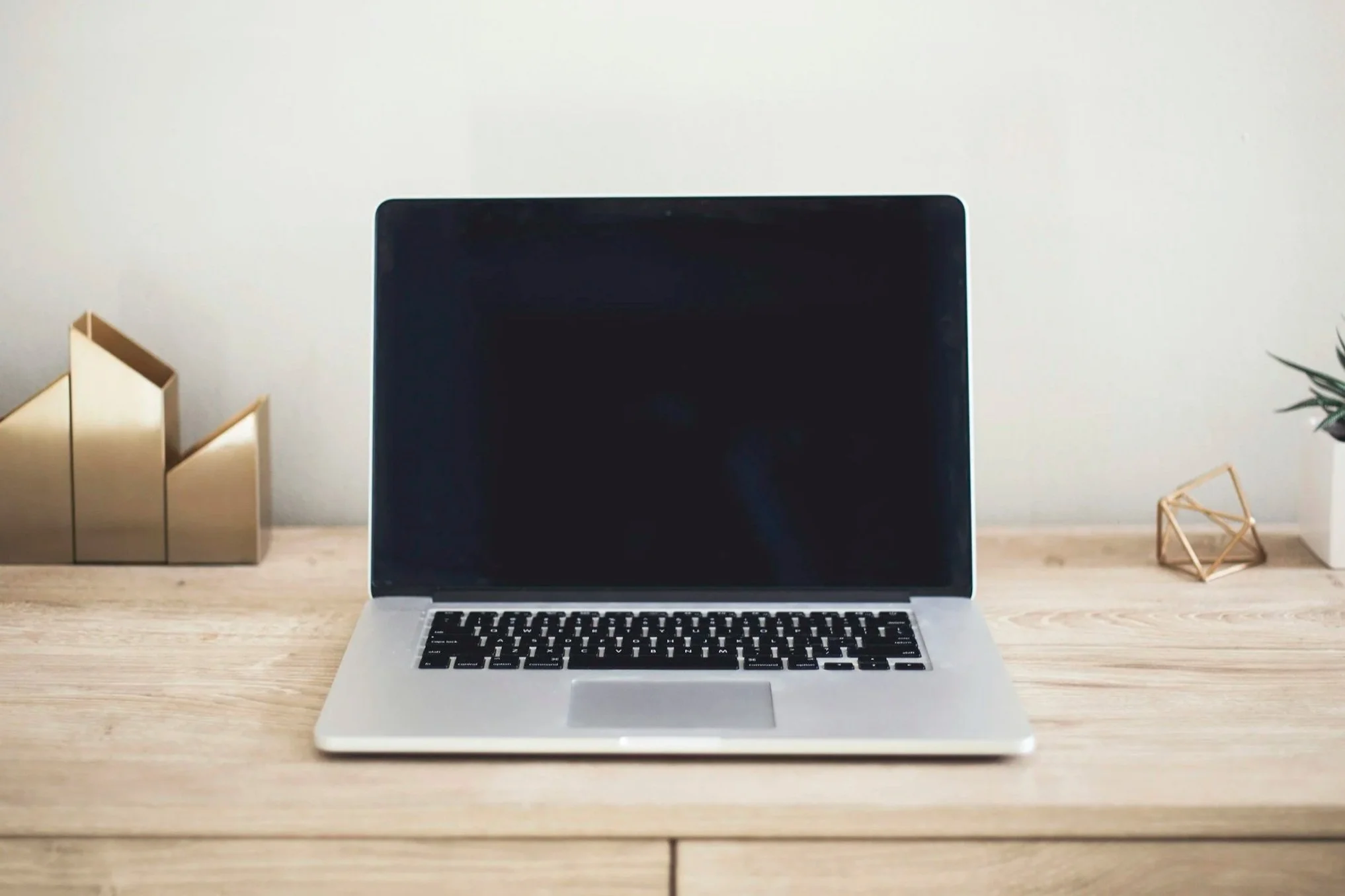 laptop on table