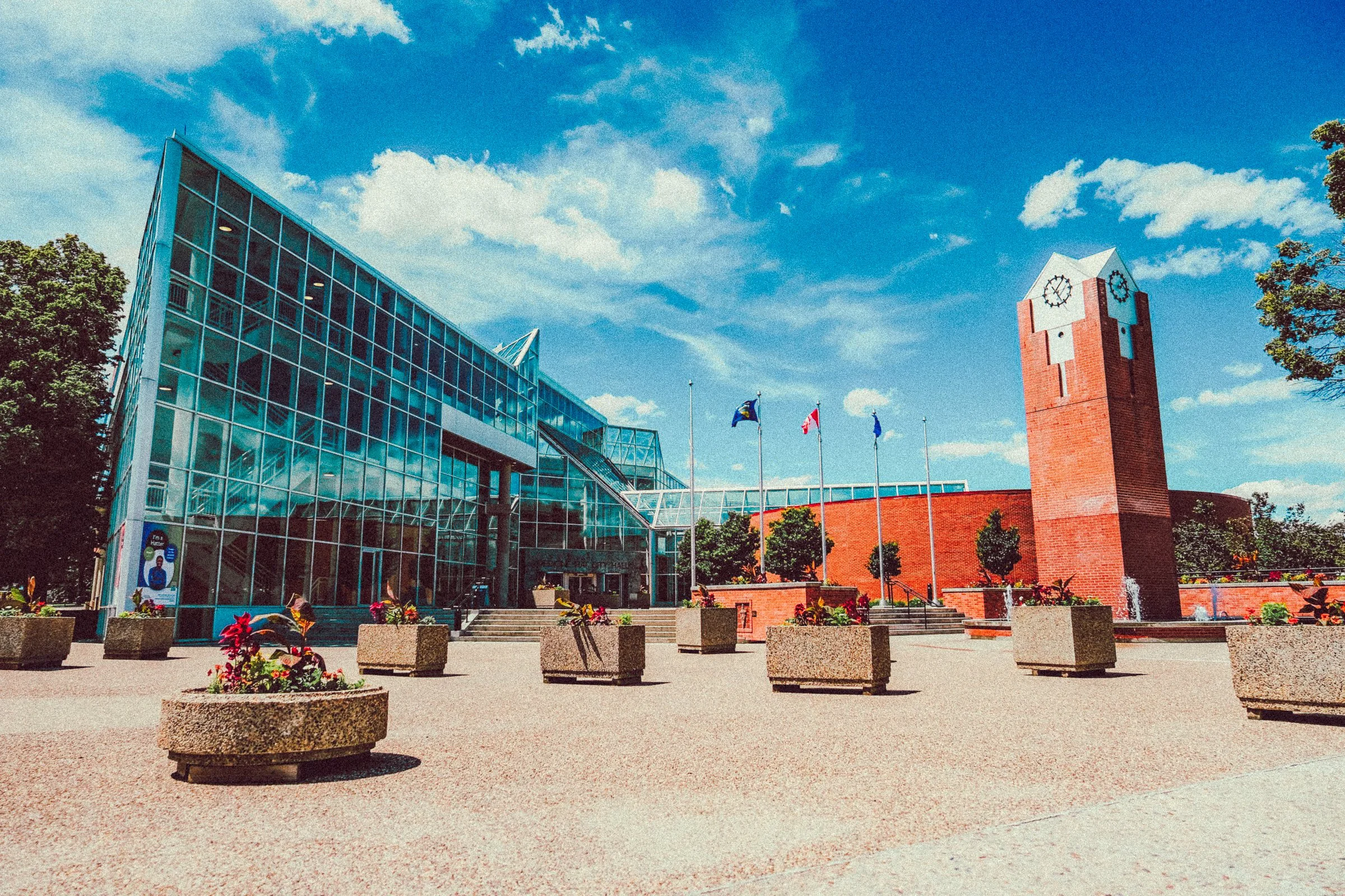 Medicine Hat City Hall on a sunny day.