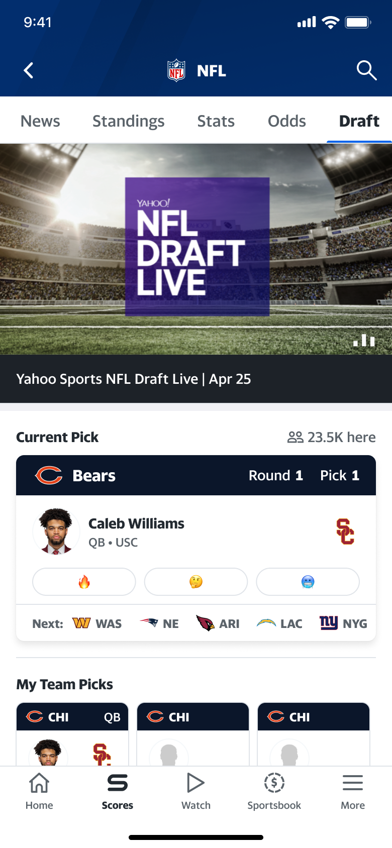 NFL Live Draft 