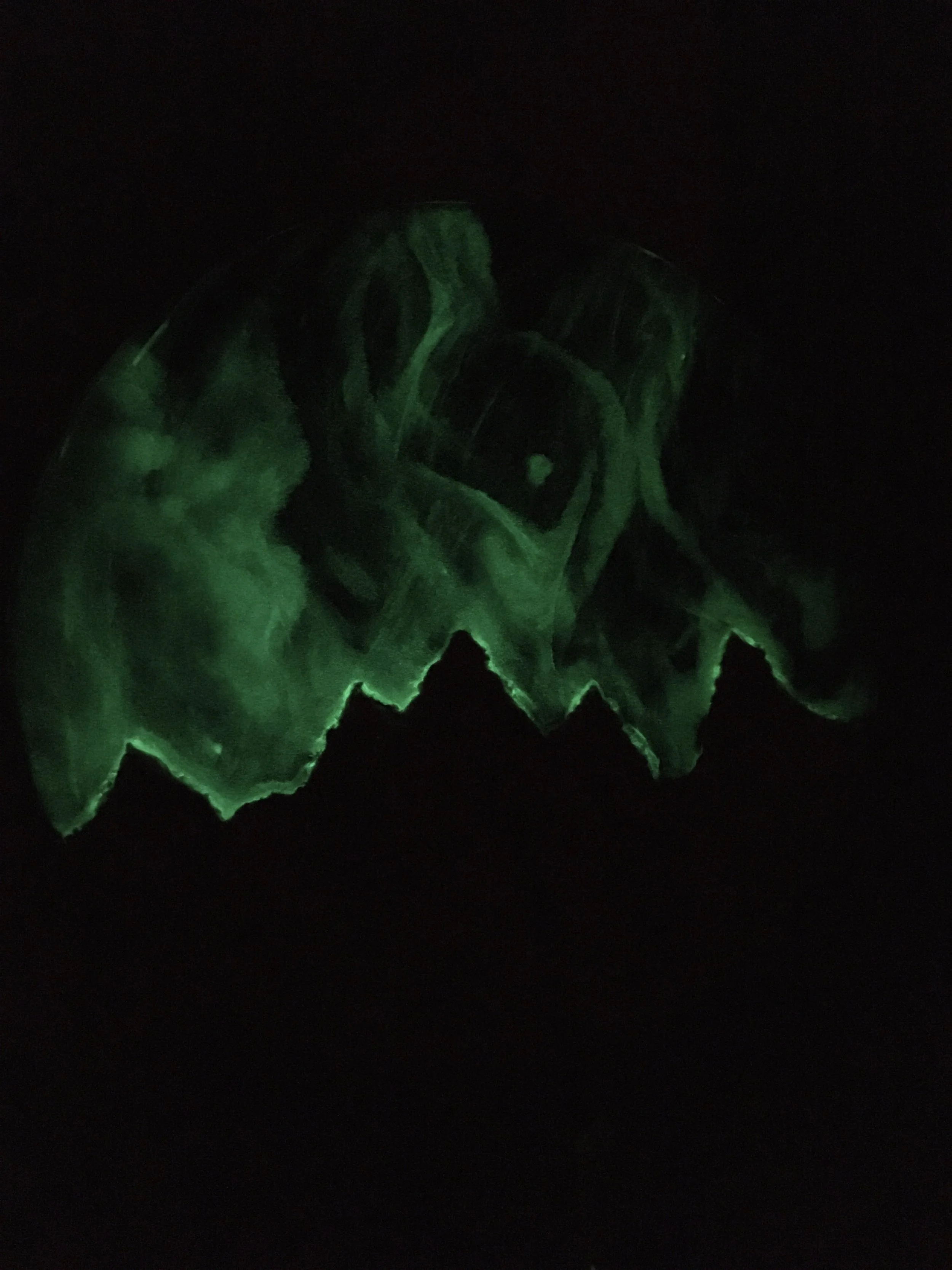 Northern Lights Glow in the Dark Artwork