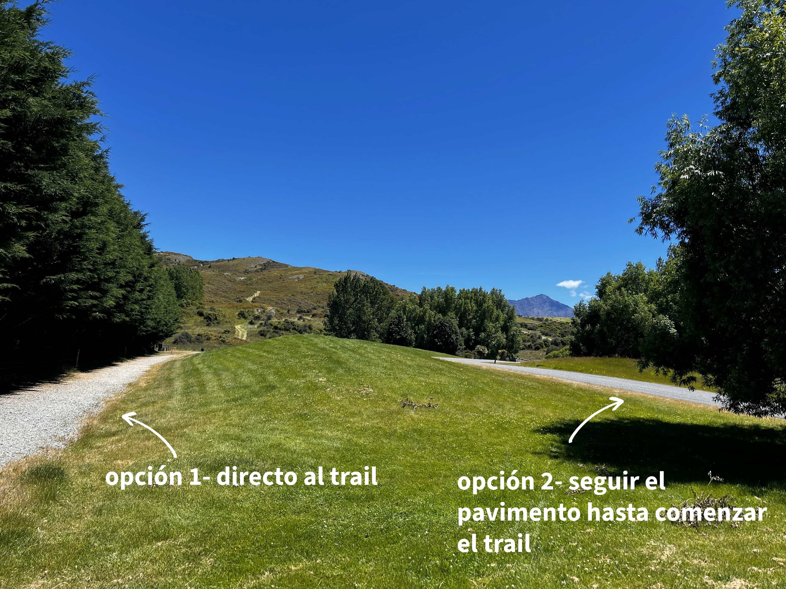 opciones de rutas del Jack's point track