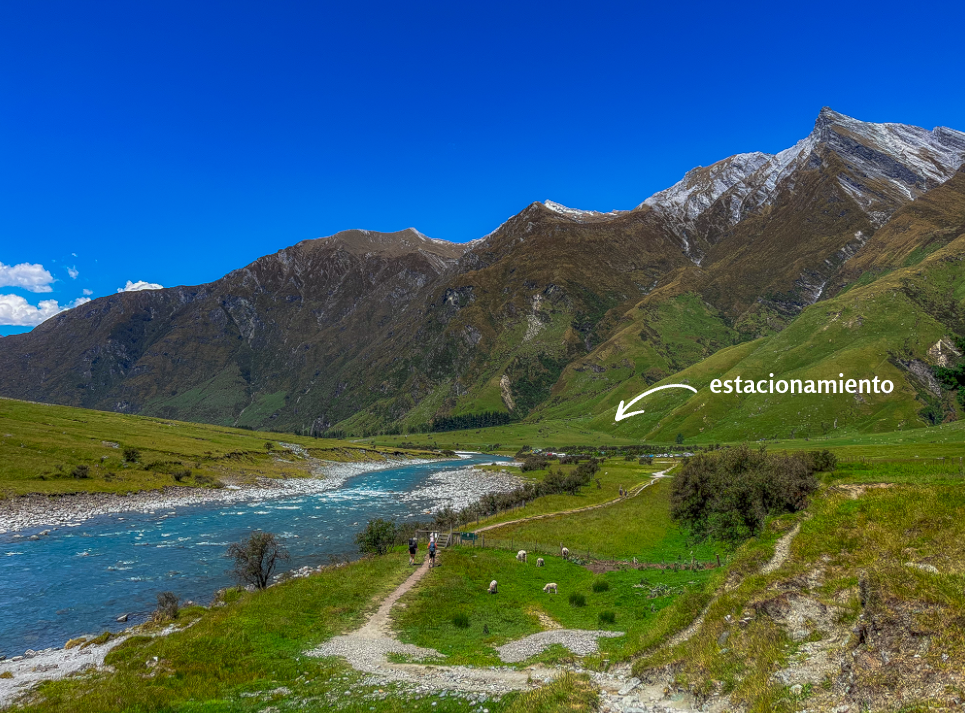estacionamiento parque nacional Mount Aspiring