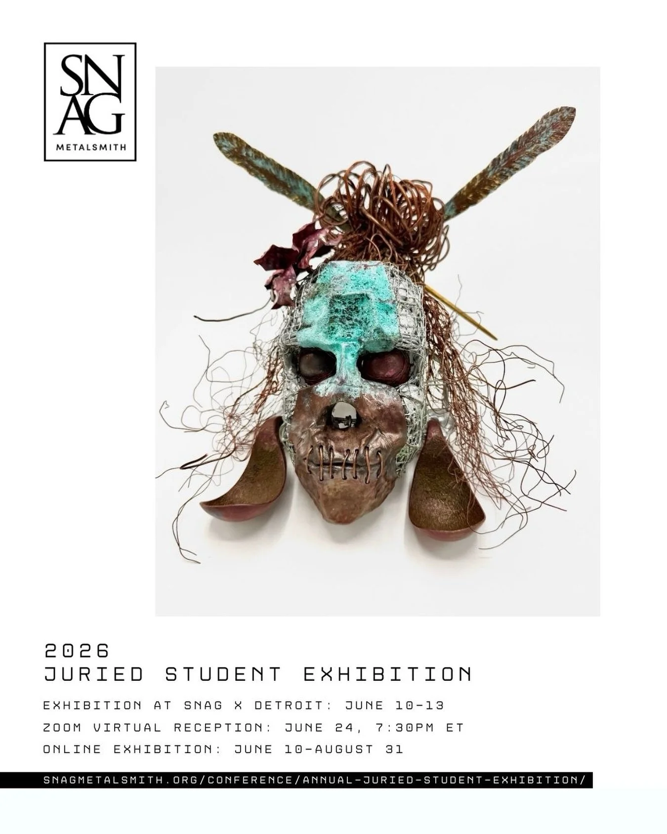 Thrilled to have my work included in SNAG&rsquo;s Annual Juried Student Exhibition as part of SNAG
x Detroit 🎉
This exhibition highlights the diversity of students shaping the future of jewelry and
metalsmithing on view both in Detroit and online. G