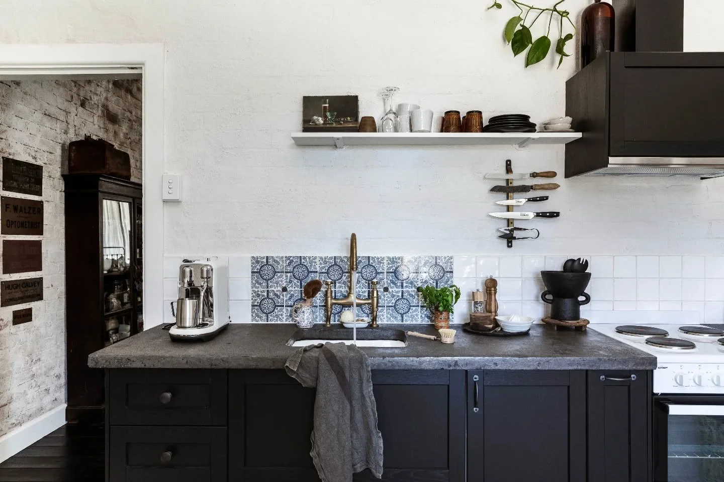 Simple. Rustic. Honest.
A kitchen that doesn&rsquo;t try to impress &mdash; it just feels right the moment you walk in.
A hand-poured concrete benchtop &mdash; left with its natural air pockets, and materials that get better with time.

Part of the s