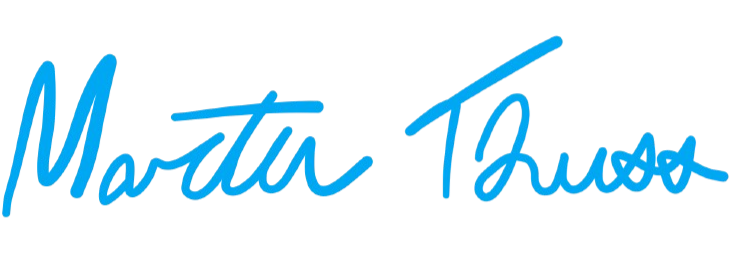 Signature of Martin Thuss in blue ink on a white background.