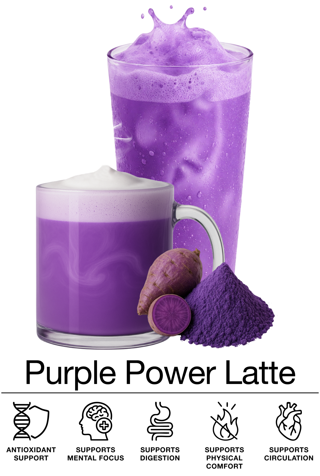 Purple Power Latte