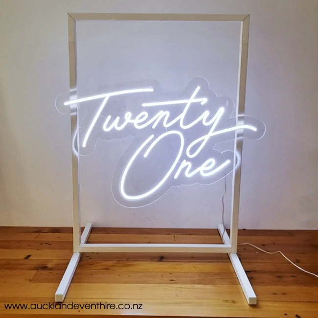 21st Birthday LED Neon Sign Hire