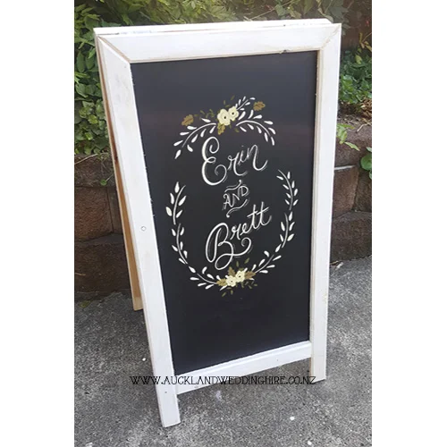 white-a-frame-chalkboard-auckland-event-party-wedding-hire